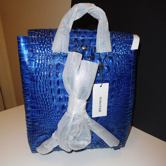 Brahmin Sadie Vista Blue Ombre Melbourne Backpack - Picture 7 of 7